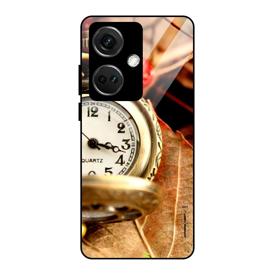 Cherry And Clock Glass Back Case for OnePlus Nord CE 3 5G