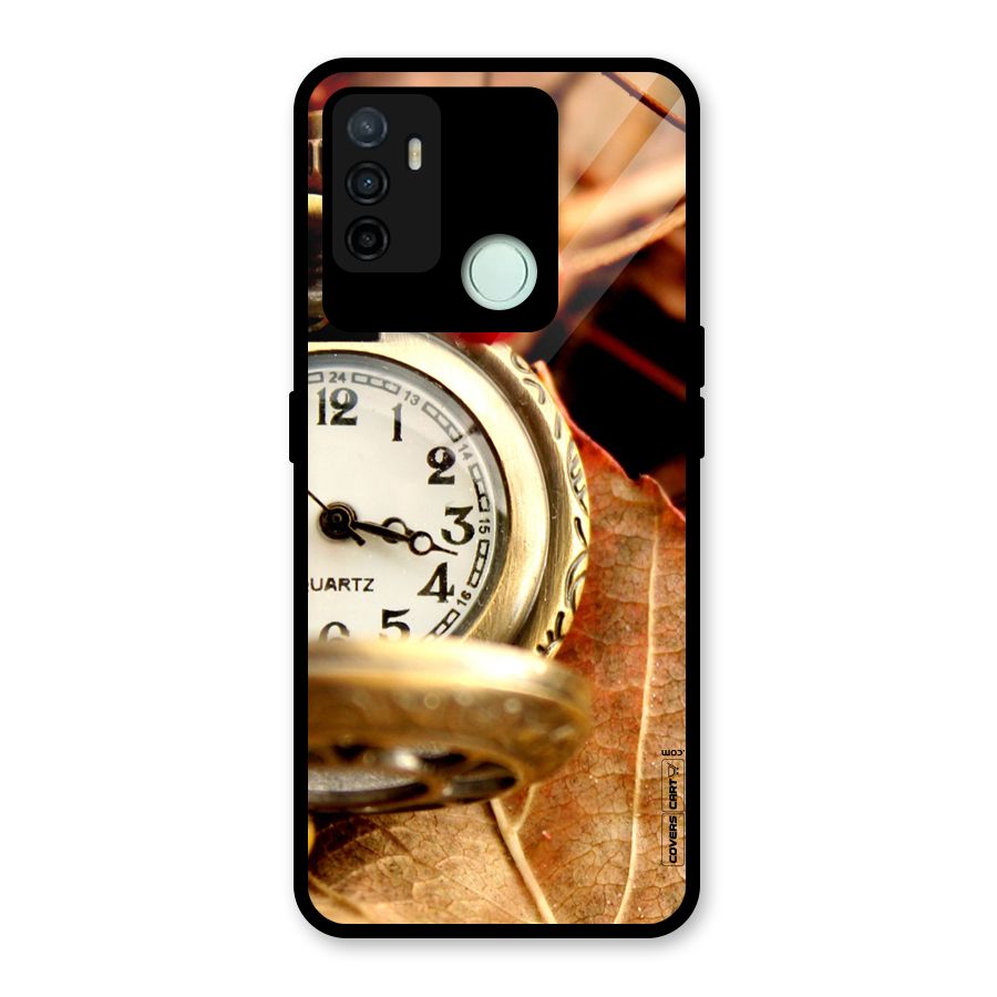 Cherry And Clock Glass Back Case for Oppo A53