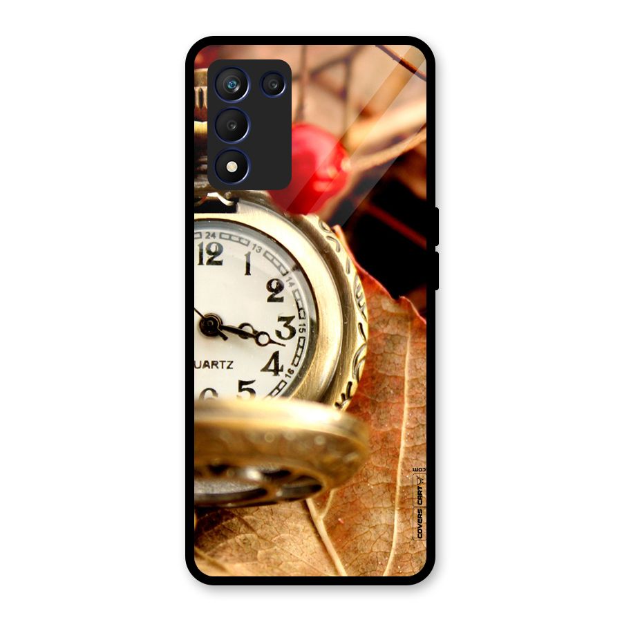 Cherry And Clock Glass Back Case for Realme 9 5G Speed