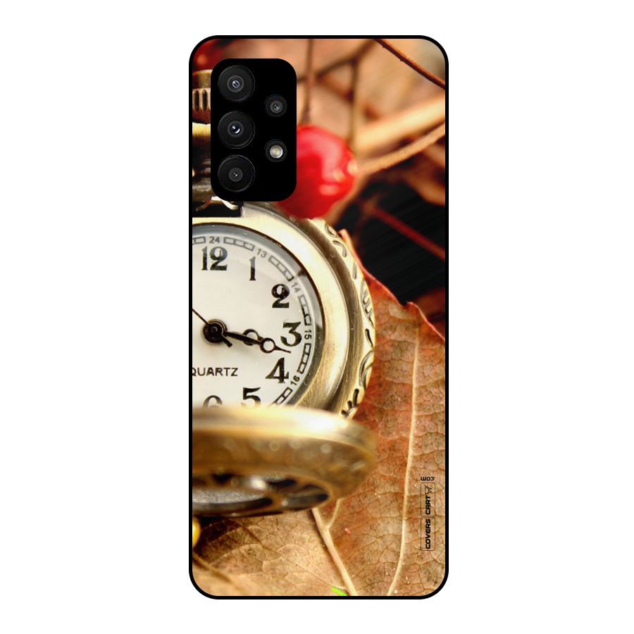 Cherry And Clock Metal Back Case for Galaxy A23
