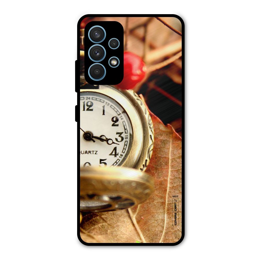 Cherry And Clock Metal Back Case for Galaxy A32
