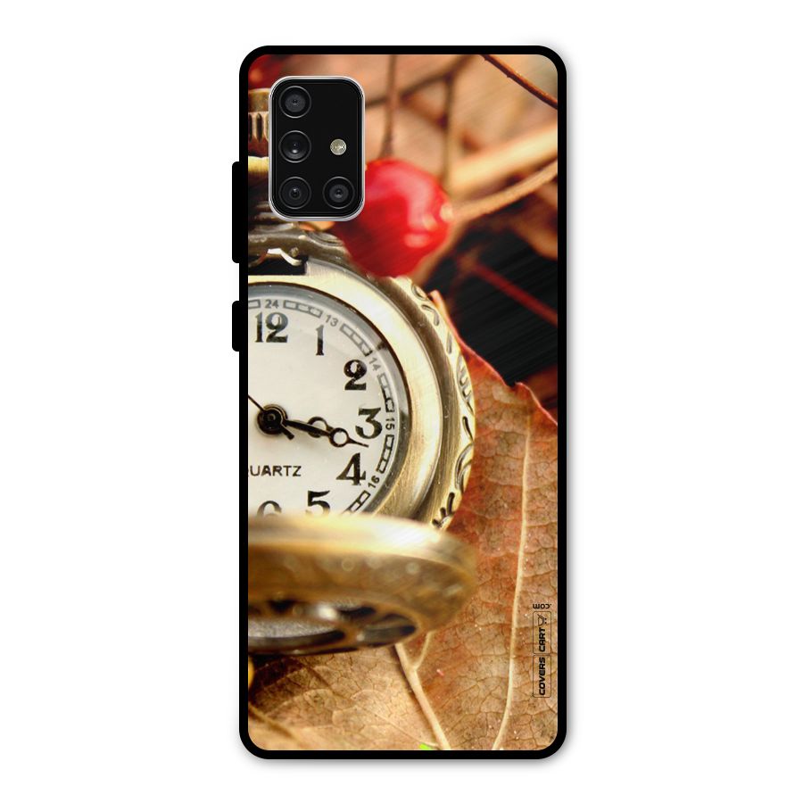 Cherry And Clock Metal Back Case for Galaxy A71