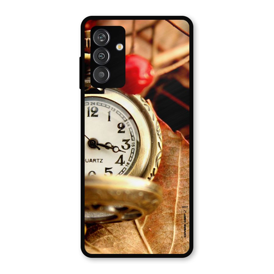 Cherry And Clock Metal Back Case for Galaxy F13