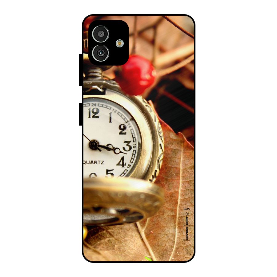 Cherry And Clock Metal Back Case for Galaxy M13 5G