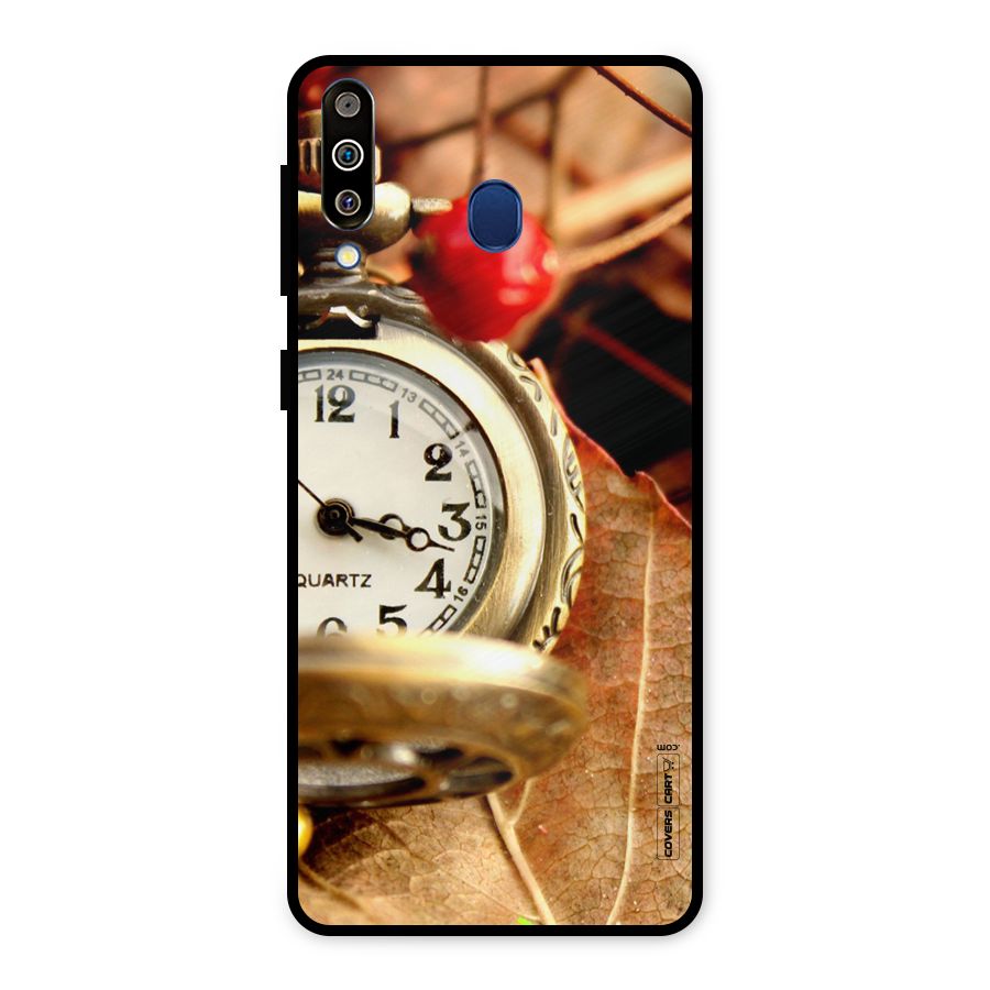 Cherry And Clock Metal Back Case for Galaxy M30