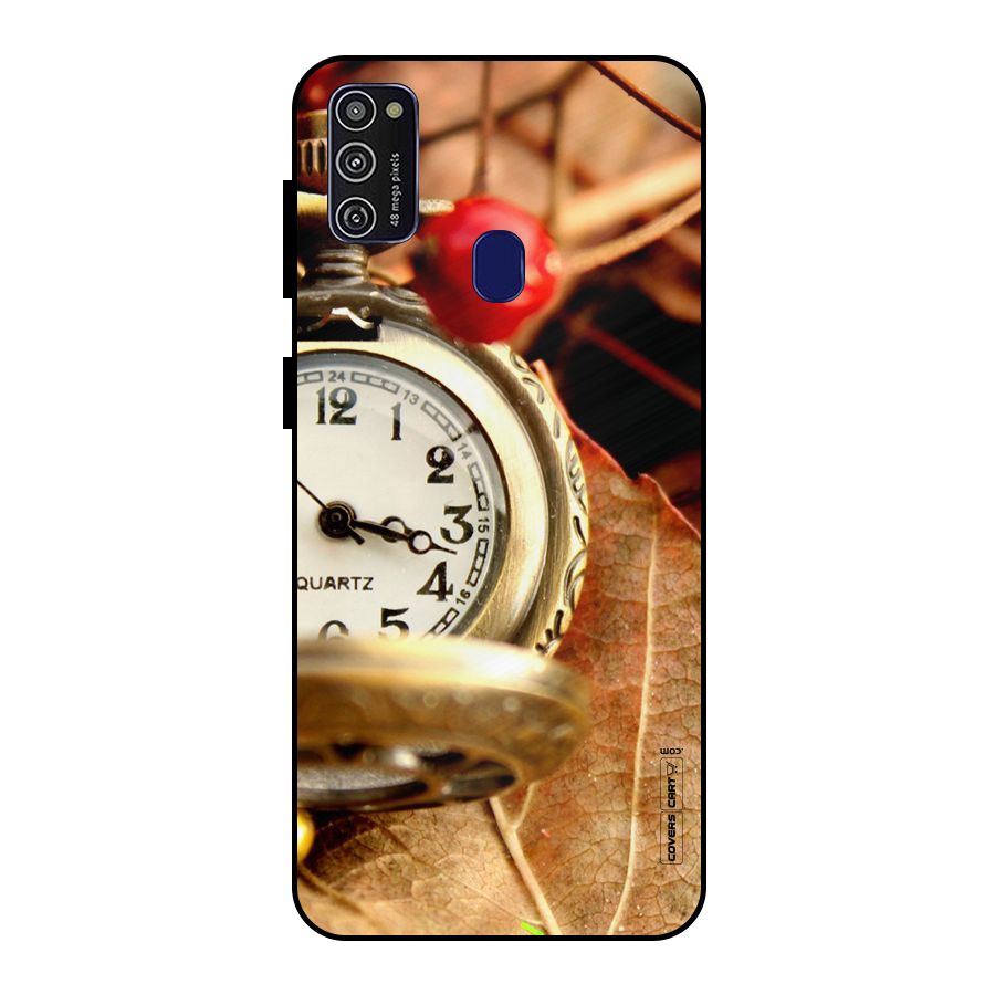 Cherry And Clock Metal Back Case for Galaxy M30s