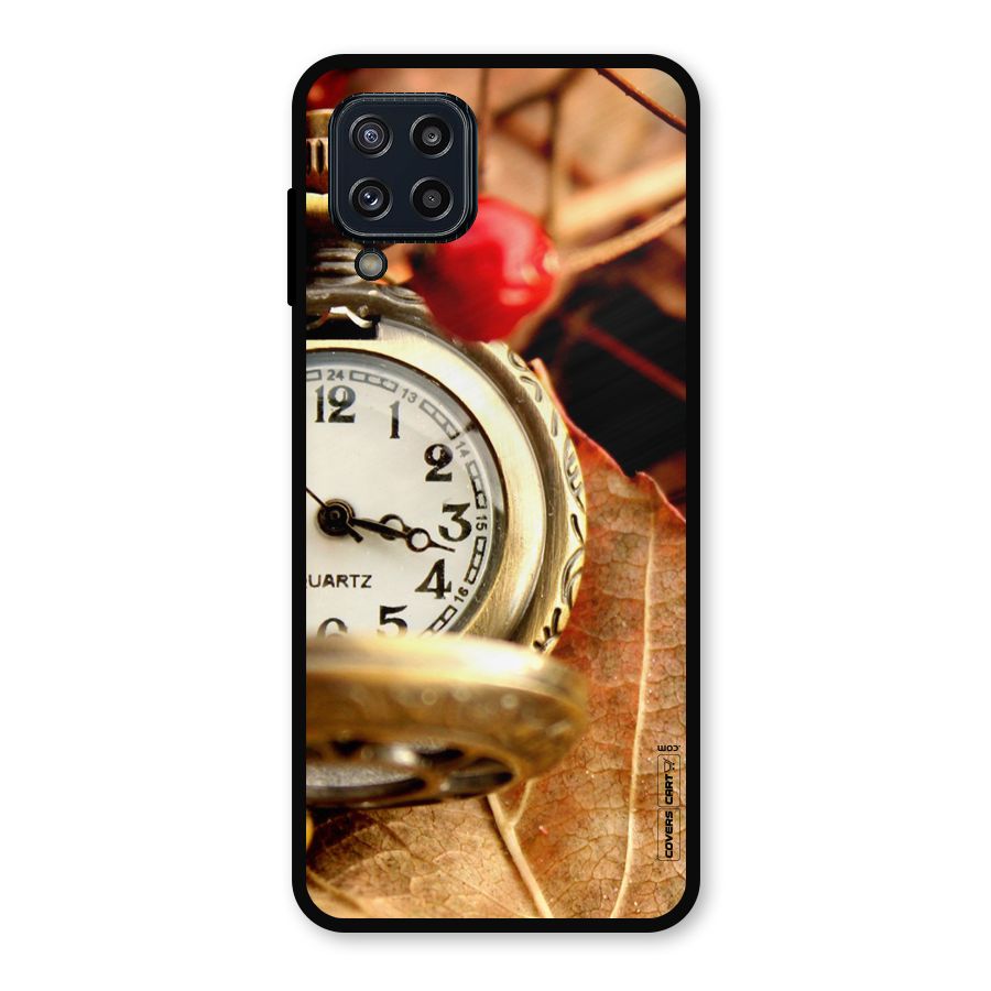 Cherry And Clock Metal Back Case for Galaxy M32