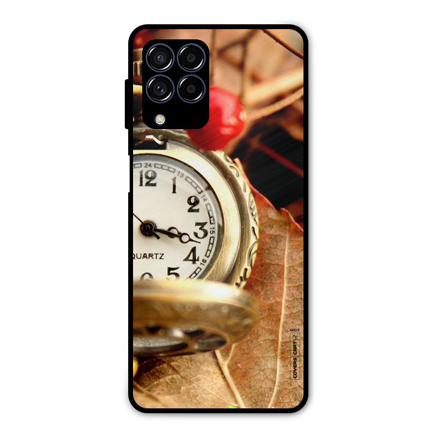 Cherry And Clock Metal Back Case for Galaxy M53 5G
