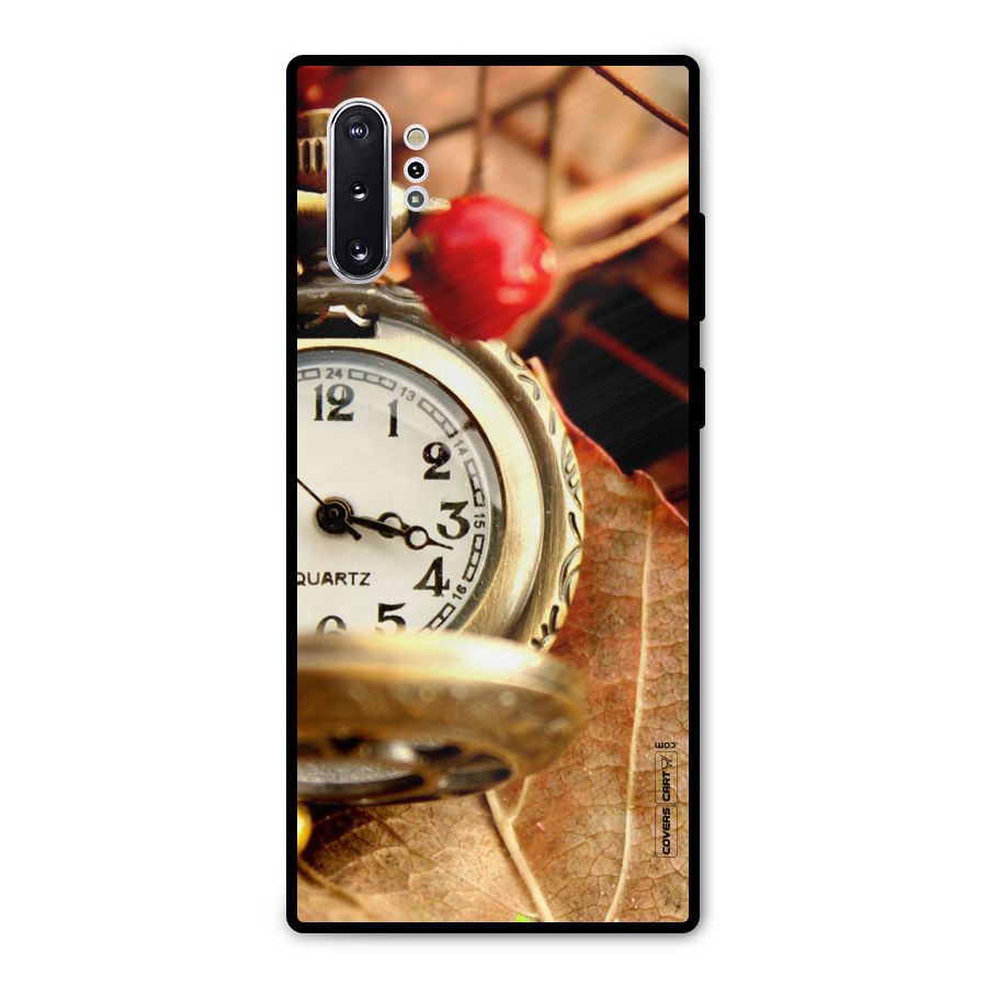 Cherry And Clock Metal Back Case for Galaxy Note 10 Plus