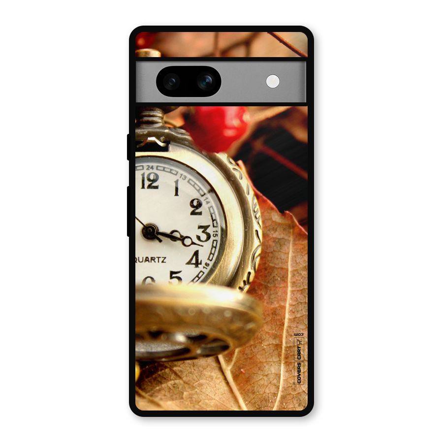 Cherry And Clock Metal Back Case for Google Pixel 7a
