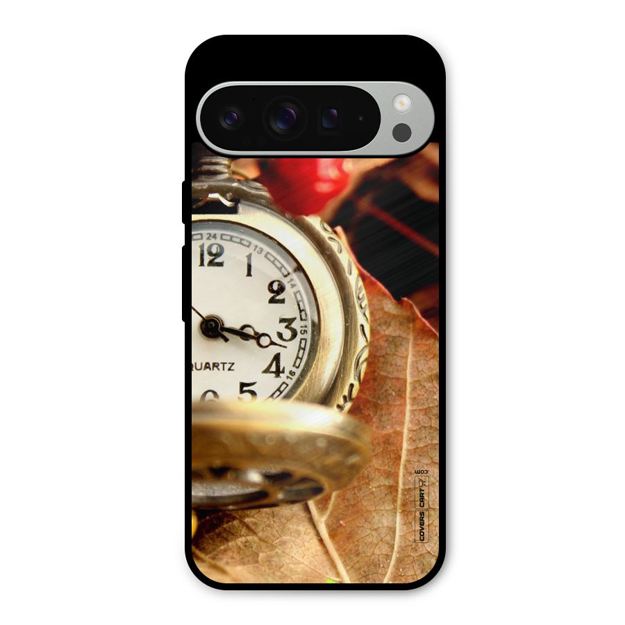 Cherry And Clock Metal Back Case for Google Pixel 9 Pro XL