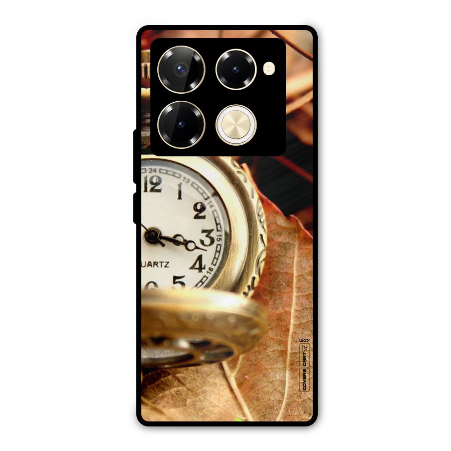 Cherry And Clock Metal Back Case for Infinix Note 40 Pro Plus