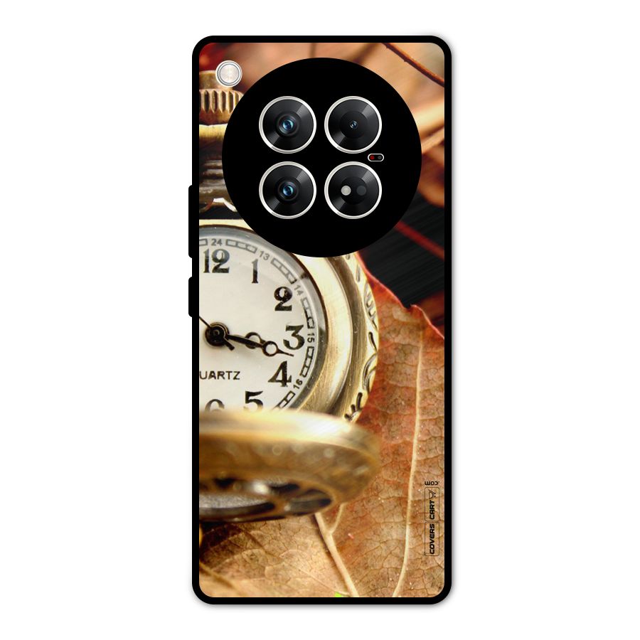 Cherry And Clock Metal Back Case for Infinix Zero 40 5G