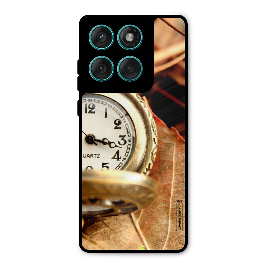 Cherry And Clock Metal Back Case for Motorola Edge 60 Fusion