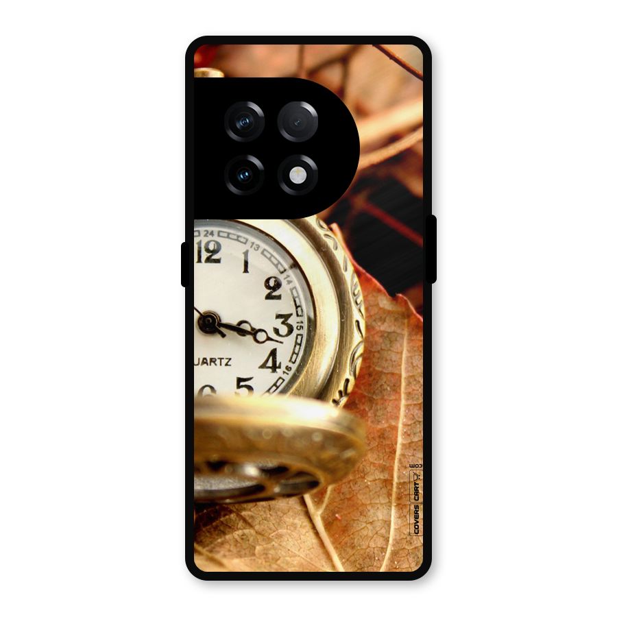 Cherry And Clock Metal Back Case for OnePlus 11R