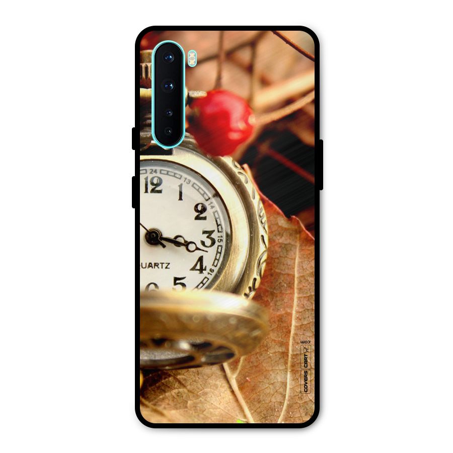 Cherry And Clock Metal Back Case for OnePlus Nord