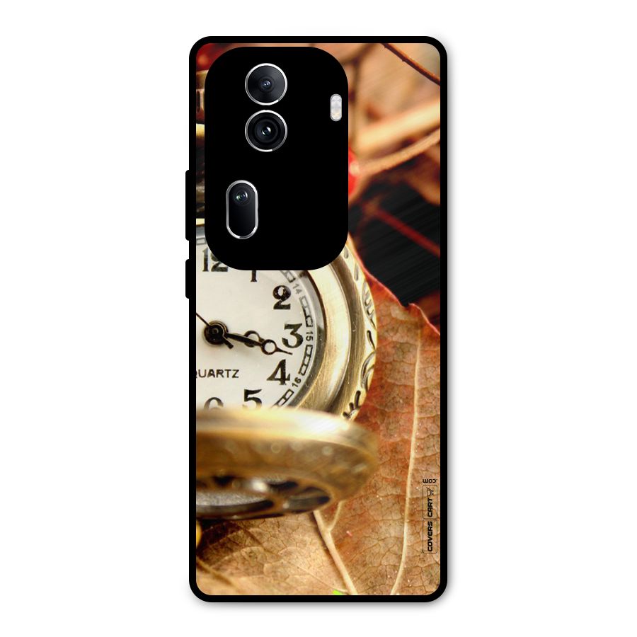 Cherry And Clock Metal Back Case for Oppo Reno11 Pro 5G