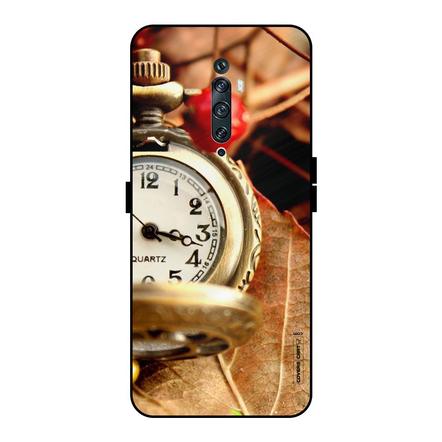 Cherry And Clock Metal Back Case for Oppo Reno2 F
