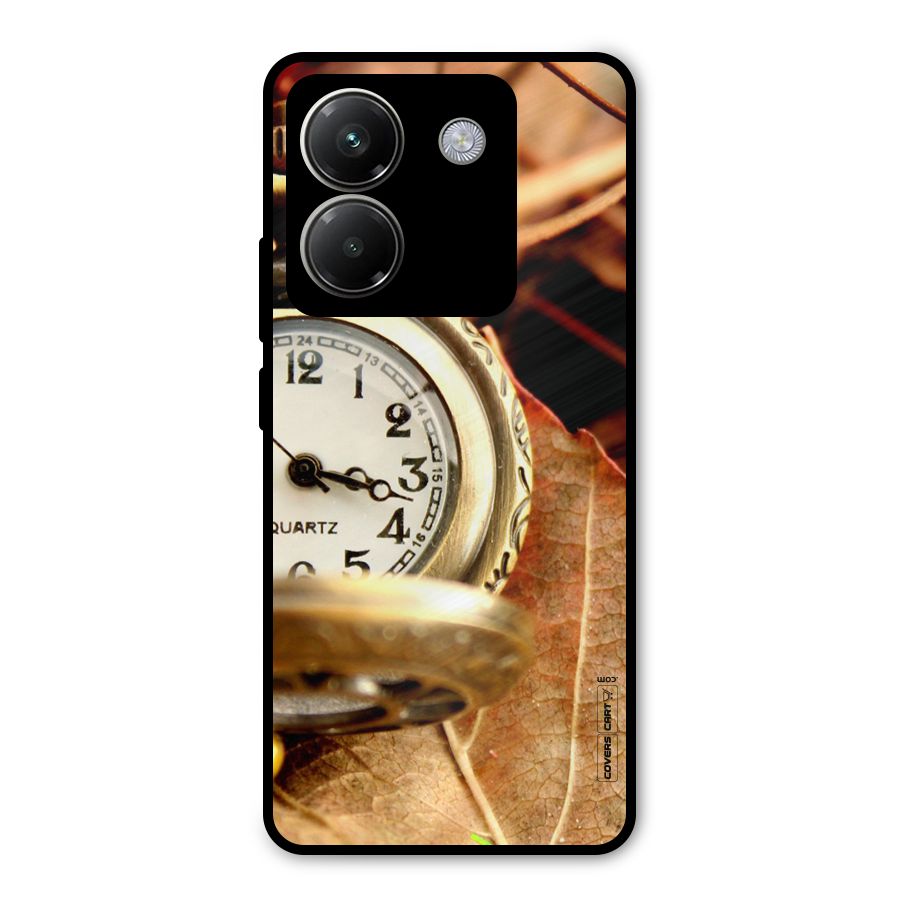 Cherry And Clock Metal Back Case for Poco M7 Pro 5G