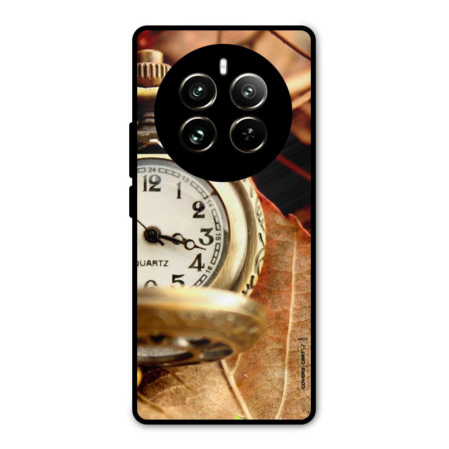 Cherry And Clock Metal Back Case for Realme 12 Pro
