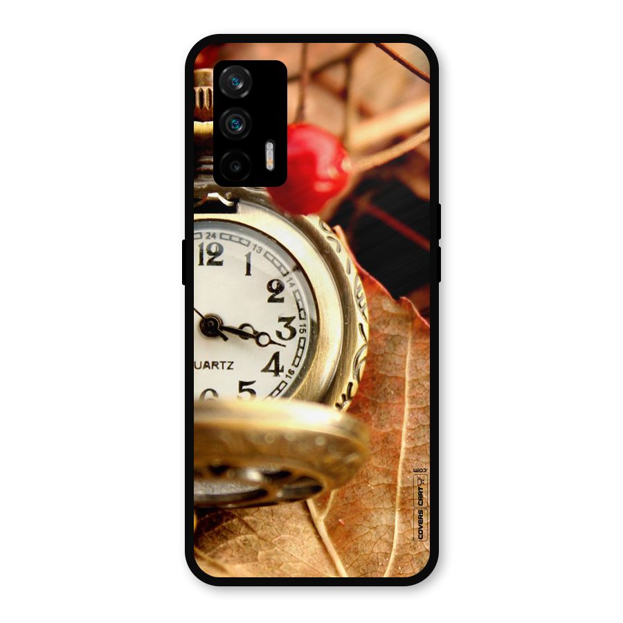 Cherry And Clock Metal Back Case for Realme GT 5G