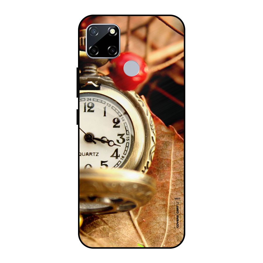 Cherry And Clock Metal Back Case for Realme Narzo 20