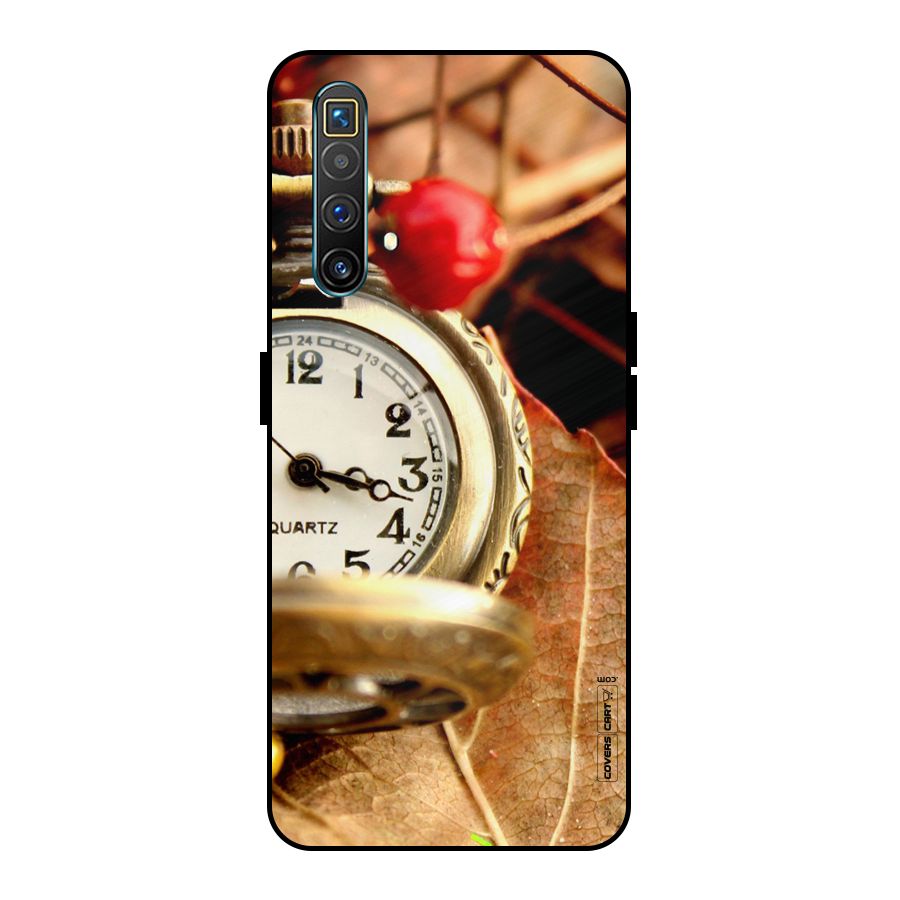 Cherry And Clock Metal Back Case for Realme X3 SuperZoom