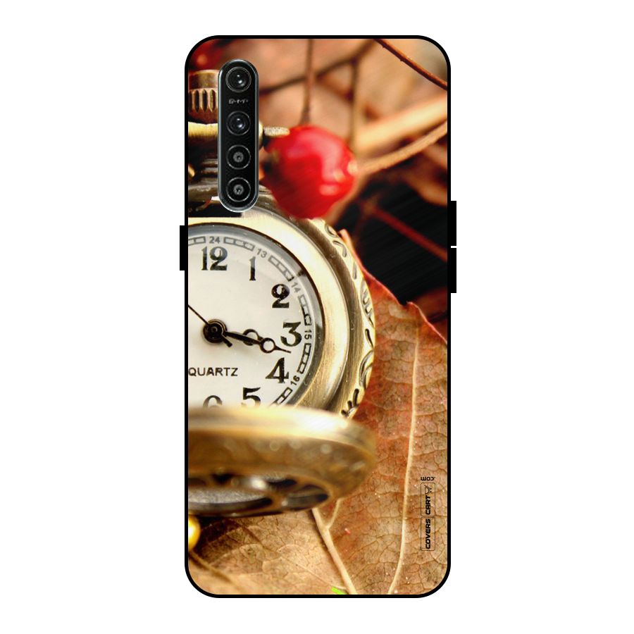 Cherry And Clock Metal Back Case for Realme XT