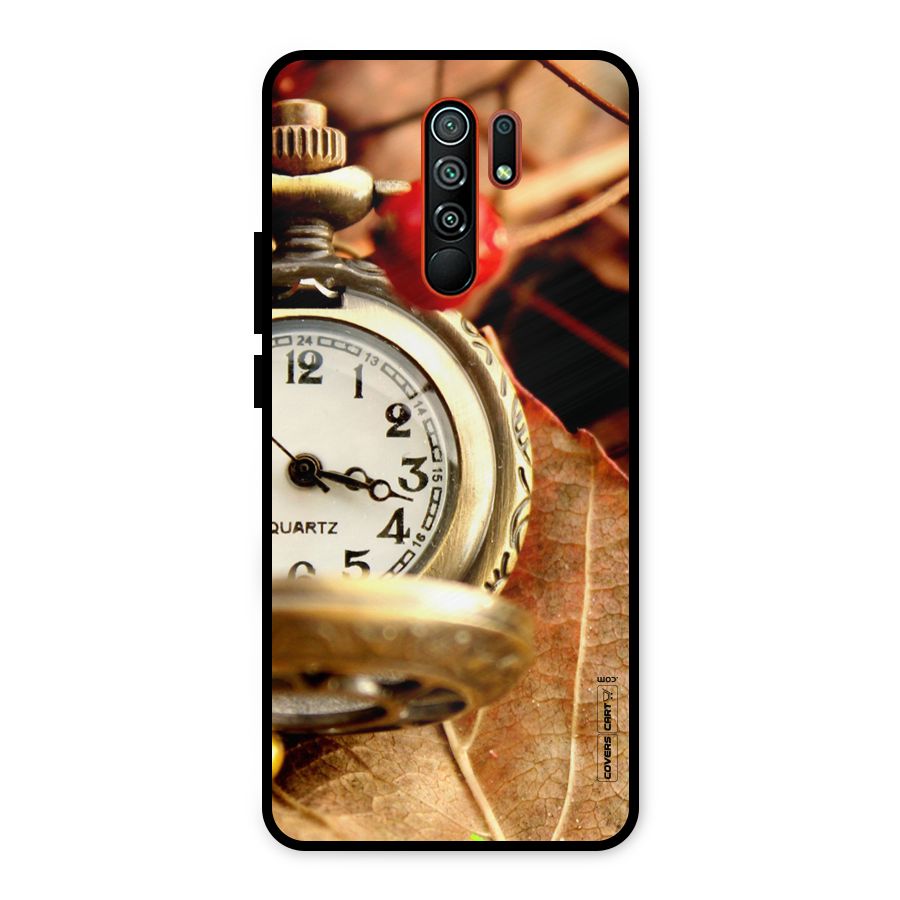 Cherry And Clock Metal Back Case for Redmi 9 Prime