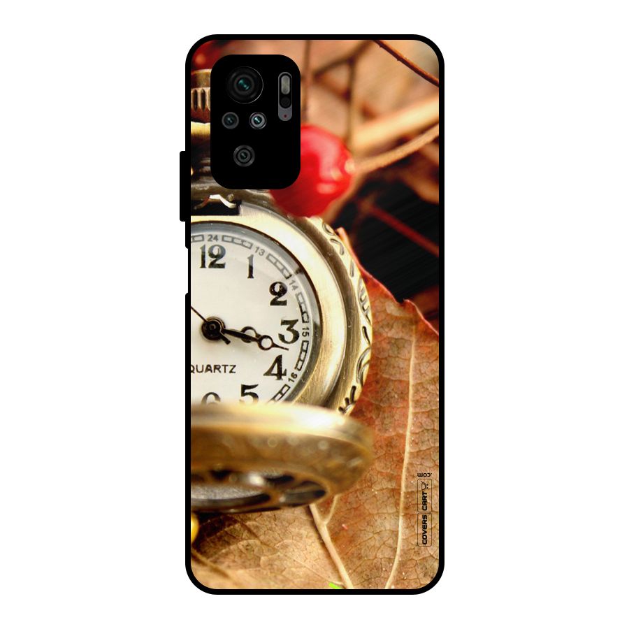 Cherry And Clock Metal Back Case for Redmi Note 11 SE