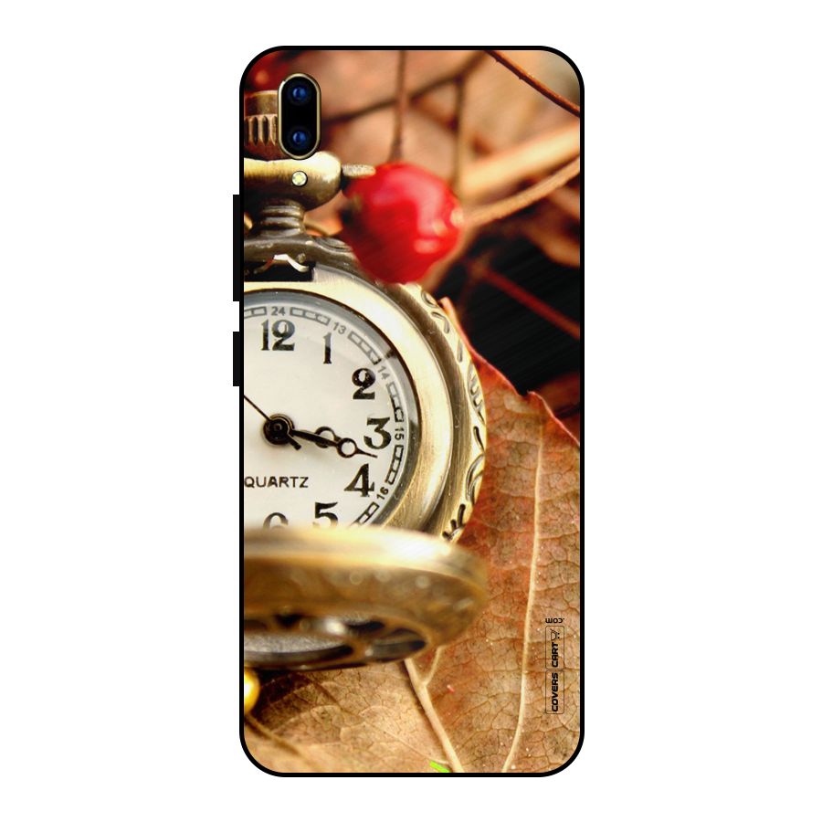 Cherry And Clock Metal Back Case for Vivo V11 Pro