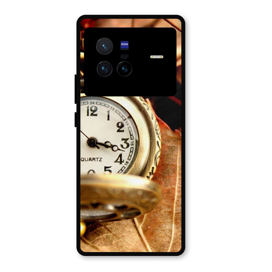 Cherry And Clock Metal Back Case for Vivo X80