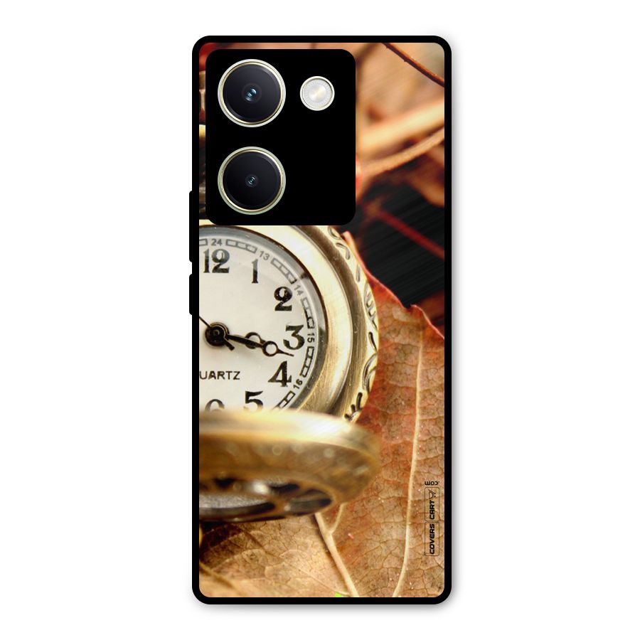 Cherry And Clock Metal Back Case for Vivo Y200 Pro