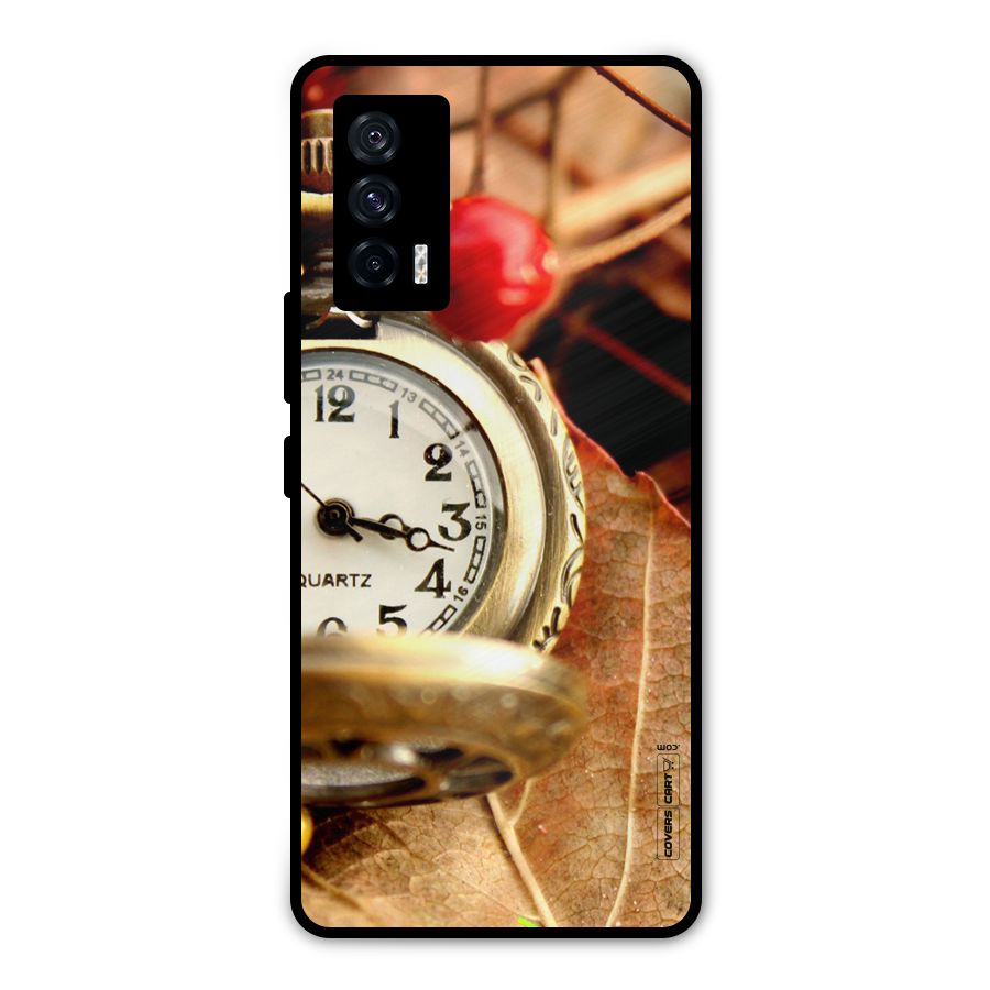 Cherry And Clock Metal Back Case for iQOO 7 5G