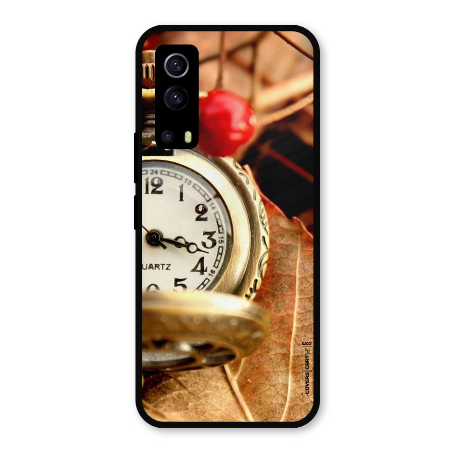 Cherry And Clock Metal Back Case for iQOO Z3