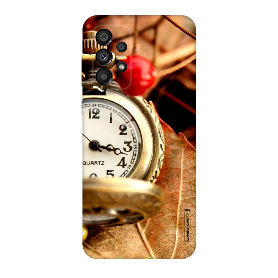 Cherry And Clock Original Polycarbonate Back Case for Galaxy A73 5G