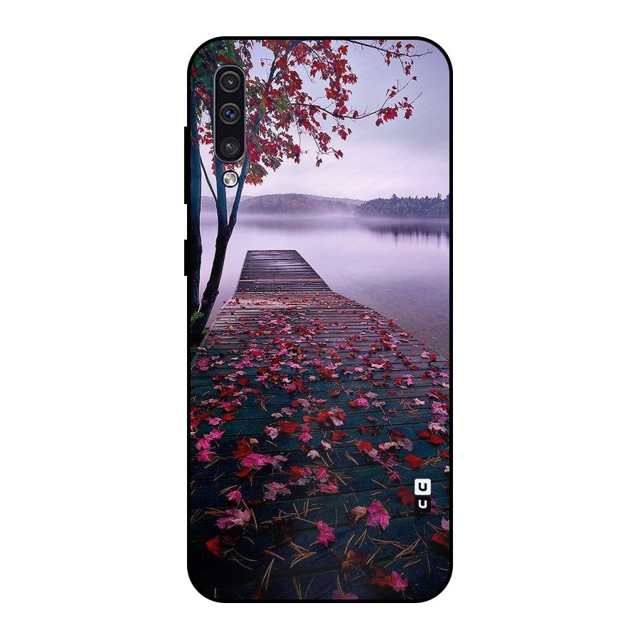 Cherry Blossom Dock Metal Back Case for Galaxy A30s