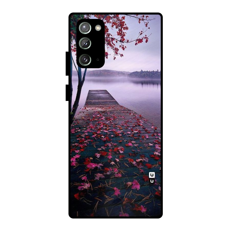 Cherry Blossom Dock Metal Back Case for Galaxy Note 20