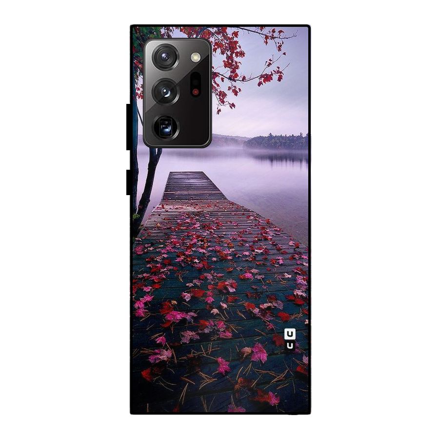 Cherry Blossom Dock Metal Back Case for Galaxy Note 20 Ultra