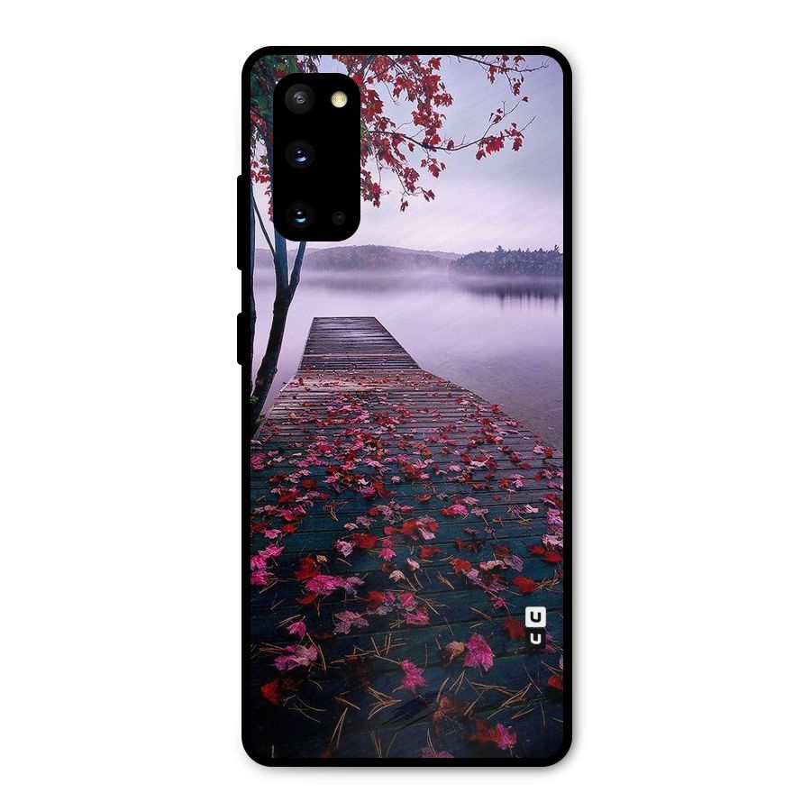 Cherry Blossom Dock Metal Back Case for Galaxy S20