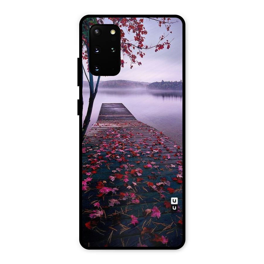 Cherry Blossom Dock Metal Back Case for Galaxy S20 Plus