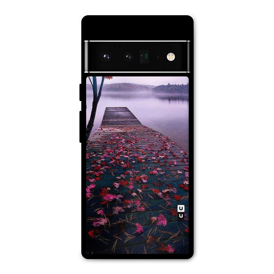 Cherry Blossom Dock Metal Back Case for Google Pixel 6 Pro