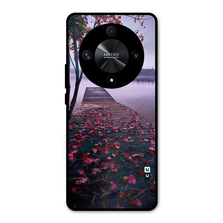 Cherry Blossom Dock Metal Back Case for Honor X9b