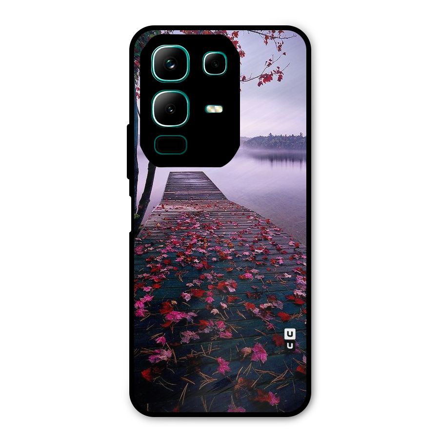 Cherry Blossom Dock Metal Back Case for Infinix Note 50x