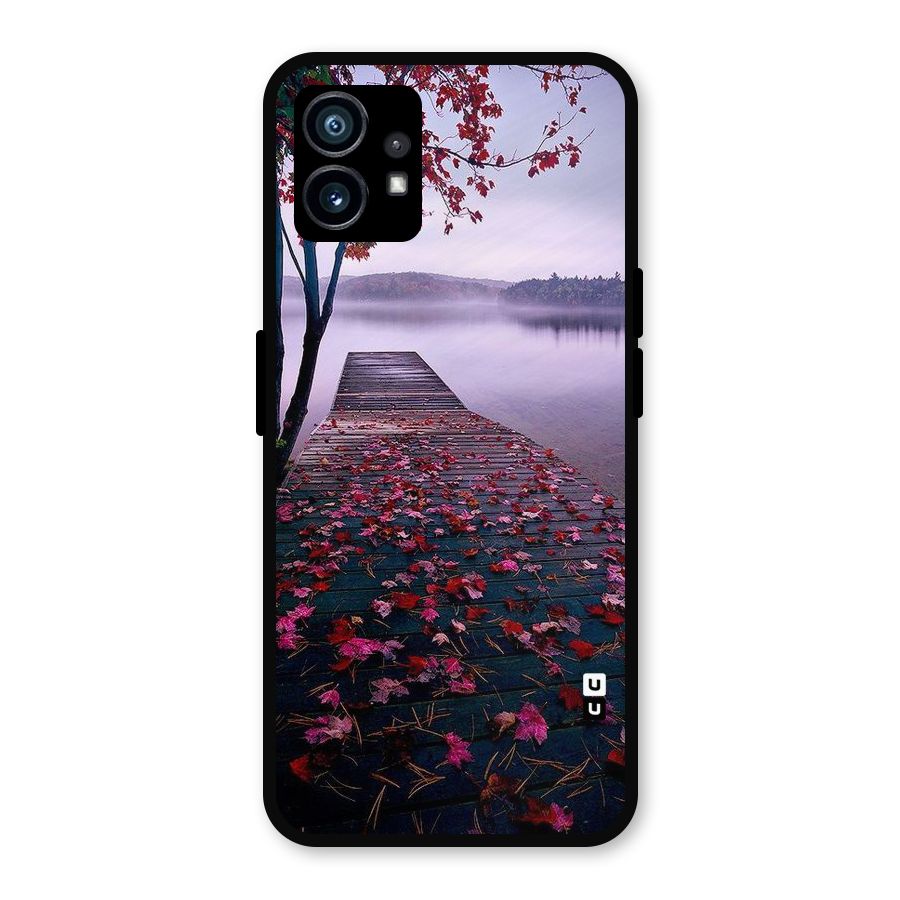 Cherry Blossom Dock Metal Back Case for Nothing Phone 1