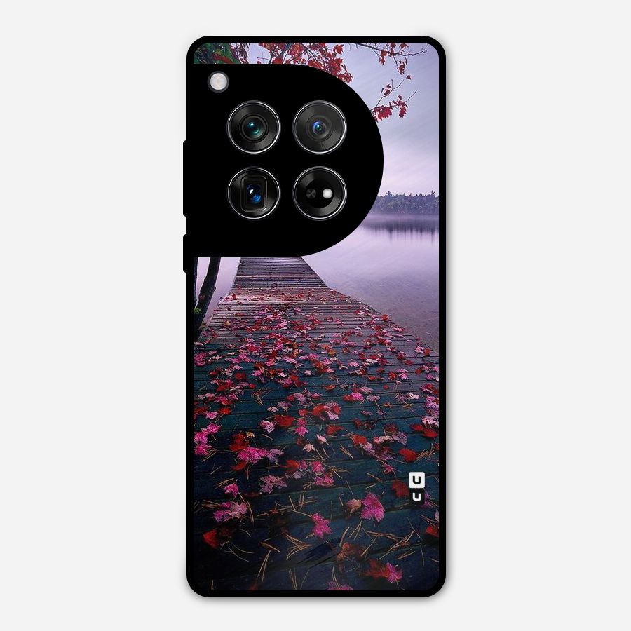 Cherry Blossom Dock Metal Back Case for OnePlus 12