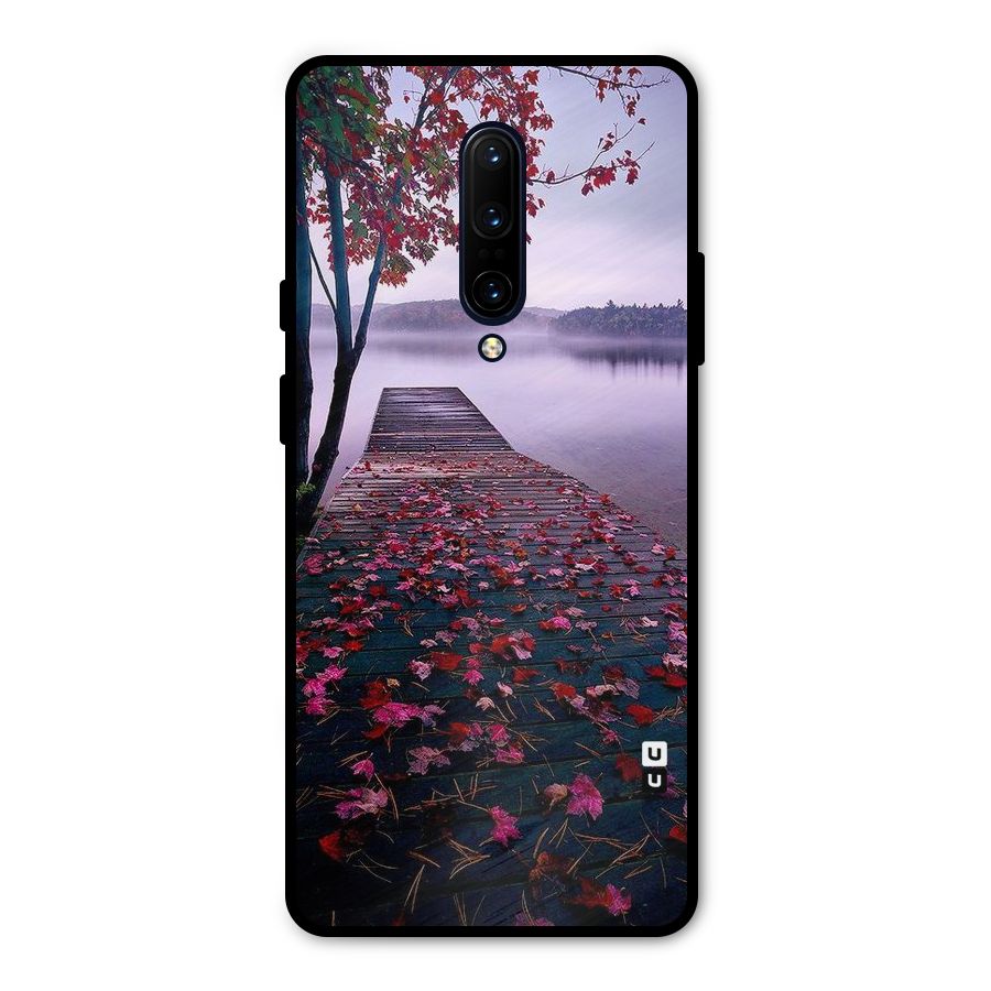 Cherry Blossom Dock Metal Back Case for OnePlus 7 Pro