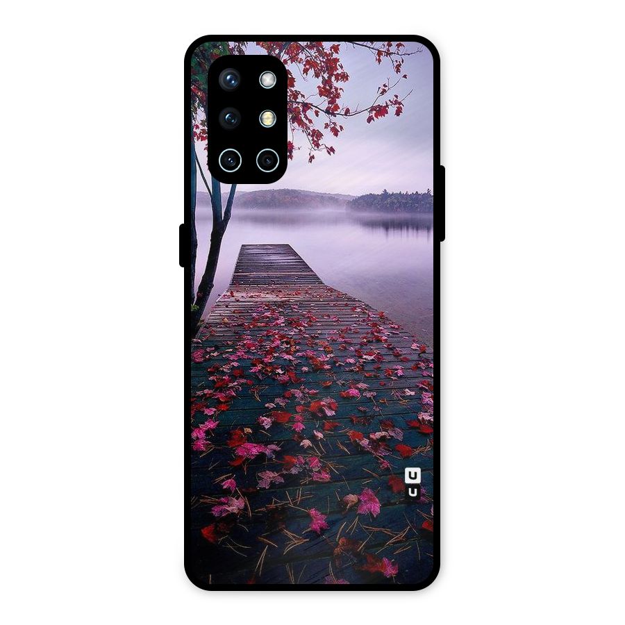 Cherry Blossom Dock Metal Back Case for OnePlus 9R