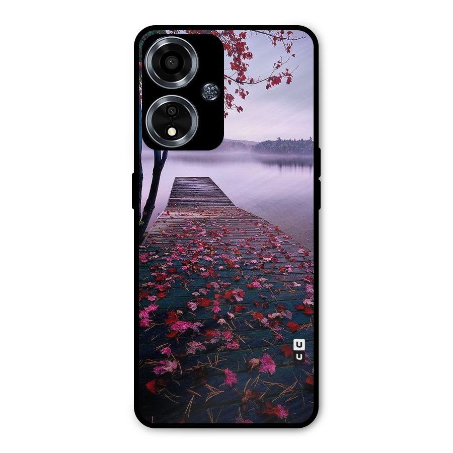Cherry Blossom Dock Metal Back Case for Oppo A59