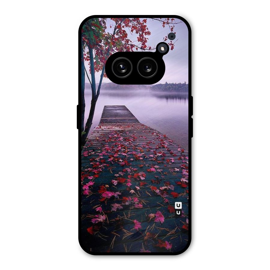 Cherry Blossom Dock Metal Back Case for Nothing Phone 2a